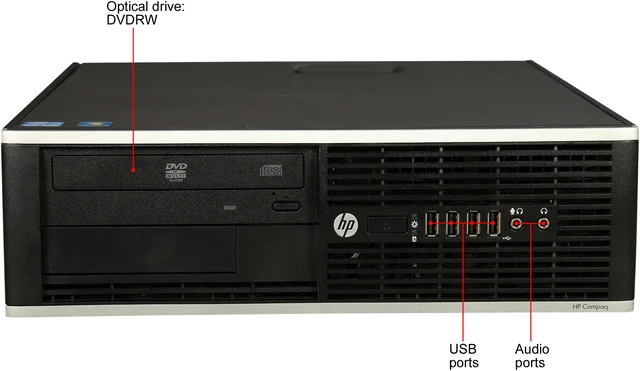 Alt view image 2 of 8 - HP Compaq Desktop Computer 6300 Pro Intel Core i5-3470 4 GB 250GB HDD Windows 10 Pro 64-Bit