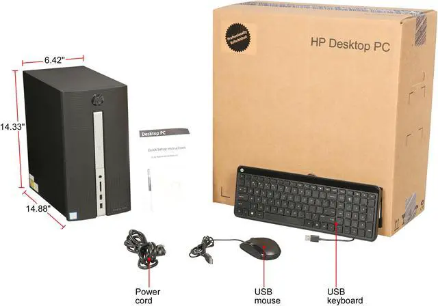 HP Pavilion 510-p103nf (Y4J99EA#ABF) : achat / vente PC de bureau sur