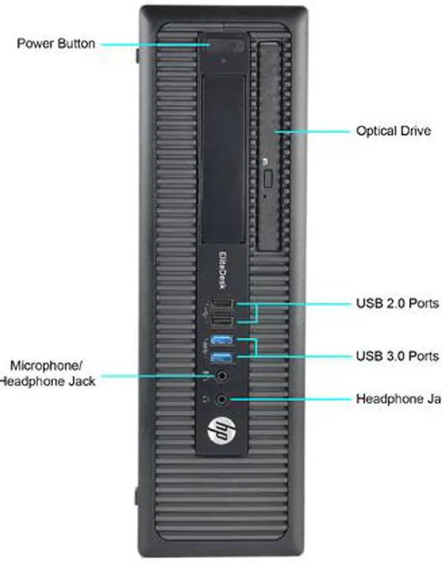 Alt view image 2 of 3 - HP A Grade Desktop Computer 800 G1-SFF Intel Core i7-4770 8GB DDR3 500GB HDD Windows 10 Pro