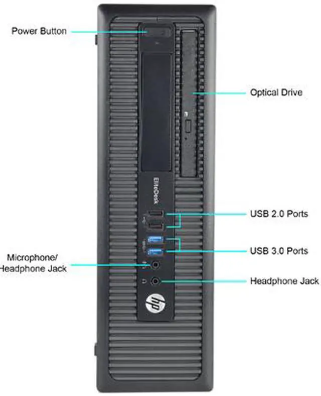 Alt view image 2 of 3 - HP Desktop Computer 800 G1-SFF Intel Core i7-4770 8GB DDR3 2TB HDD Windows 10 Pro