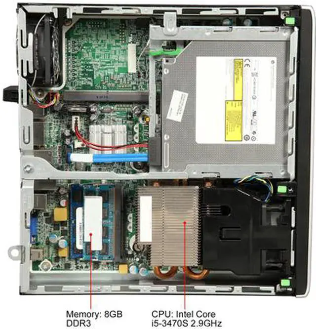 Alt view image 7 of 8 - HP Grade A Desktop Computer 8300 Elite Intel Core i5 3rd Gen 3470S (2.90 GHz) 8 GB DDR3 320 GB HDD Windows 10 Home 64-Bit - Microsoft Authorized Refurbished (MAR)
