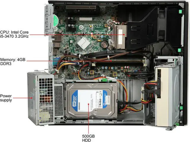Alt view image 6 of 8 - HP Grade A Desktop Computer 6300 Intel Core i5 3rd Gen 3470 (3.20 GHz) 4 GB DDR3 500 GB HDD Windows 7 Professional 64-Bit (Free Upgrade to 2-Year Warranty with Registration)