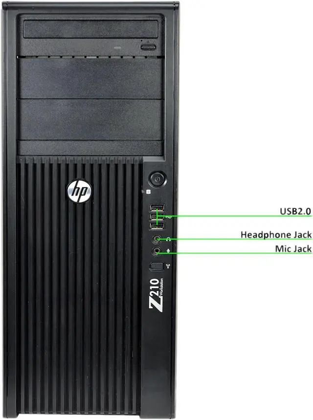 Alt view image 2 of 3 - HP Desktop Computer Z210 Intel Core i5-2400 4 GB 500GB HDD Windows 10 Pro 64-Bit
