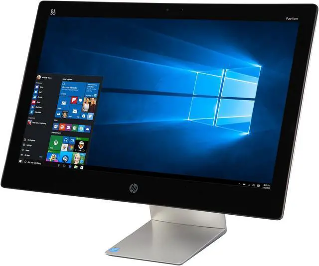 Alt view image 3 of 8 - HP All-in-One Computer Pavilion 23-q113w Intel Core i3-4170T 6GB DDR3 1TB HDD 23" Windows 10 Pro 64-Bit