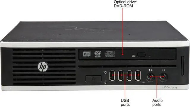 Alt view image 2 of 8 - HP Grade A Desktop Computer 8200 Intel Core i5-2500S 4 GB 320GB HDD Windows 7 Professional 64-Bit