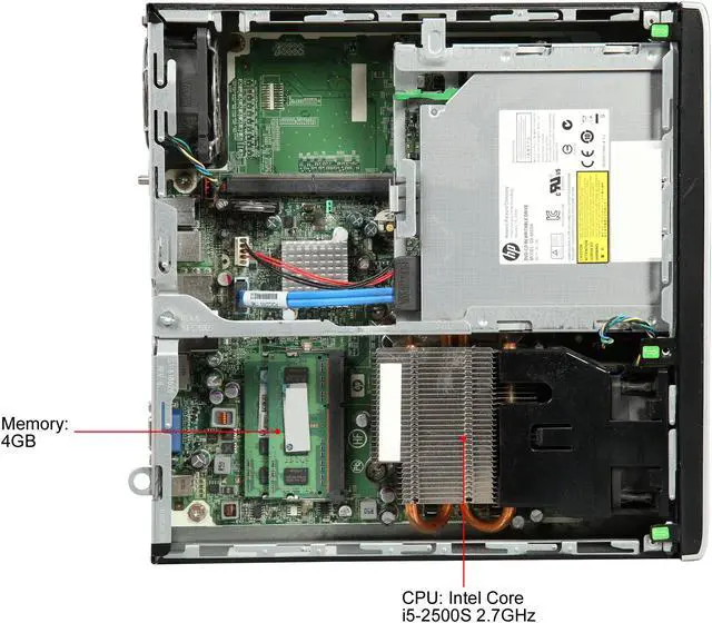 Alt view image 6 of 8 - HP Grade A Desktop Computer 8200 Intel Core i5-2500S 4 GB 320GB HDD Windows 7 Professional 64-Bit