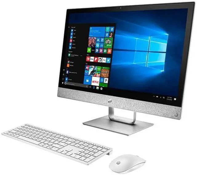 Alt view image 2 of 3 - HP All-in-One Computer Pavilion 24-R014 Intel Core i5-7400T 12 GB 2TB HDD 23.8" Touchscreen Windows 10 Home 64-Bit