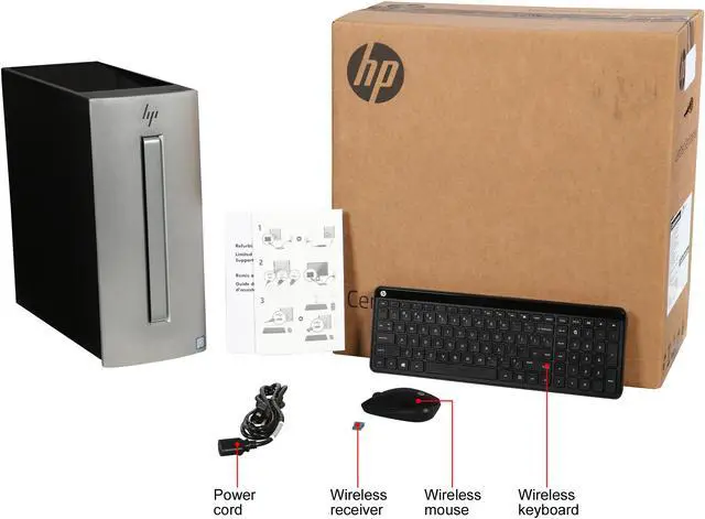 Alt view image 9 of 9 - HP Desktop Computer ENVY 750-414 Intel Core i5-6400 12GB 1TB HDD Intel HD Graphics Windows 10 Home