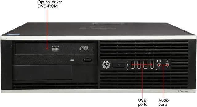 Alt view image 2 of 7 - HP Compaq Desktop Computer 8300 Elite Intel Core i5-3470 8GB DDR3 500GB HDD Intel HD Graphics 2500 Windows 10 Pro