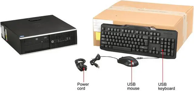 Alt view image 7 of 7 - HP Compaq Desktop Computer 8300 Elite Intel Core i5-3470 8GB DDR3 500GB HDD Intel HD Graphics 2500 Windows 10 Pro