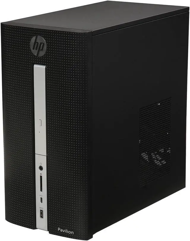 Alt view image 3 of 9 - HP Grade A Desktop Computer Pavilion 570-P054 Intel Core i3-7100 4GB DDR4 1TB HDD Intel HD Graphics 630 Windows 10 Home 64-Bit