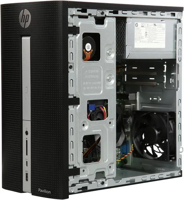 Alt view image 7 of 9 - HP Grade A Desktop Computer Pavilion 570-P054 Intel Core i3-7100 4GB DDR4 1TB HDD Intel HD Graphics 630 Windows 10 Home 64-Bit