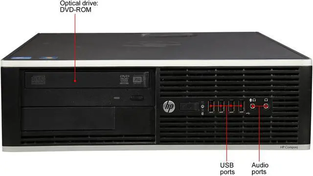 Alt view image 2 of 8 - HP Grade A Desktop Computer 8300 Intel Core i5 3rd Gen 3470 (3.20 GHz) 8 GB DDR3 500 GB HDD Windows 7 Professional 64-Bit USB Wi-Fi
