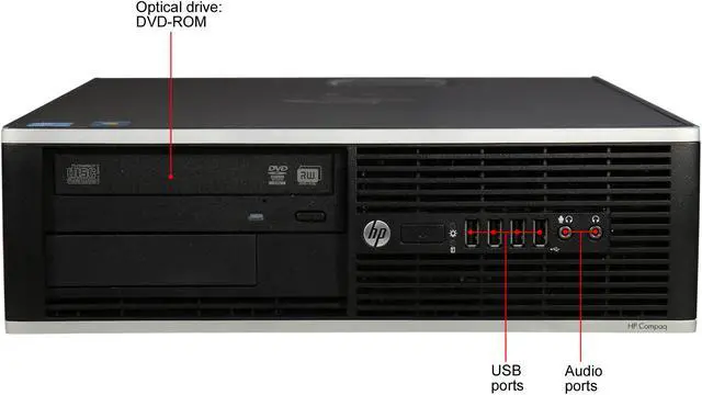 Alt view image 2 of 8 - HP Compaq Grade A Desktop Computer Elite 8300 Intel Core i5-3470 8GB DDR3 120GB SSD Intel HD Graphics 2500 Windows 7 Professional 64-Bit