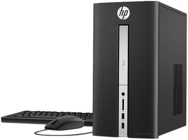Alt view image 2 of 2 - HP Desktop Computer Pavilion 510-P127C AMD A12-9800 16GB DDR3 1TB HDD AMD Radeon R7 Windows 10 Home 64-Bit