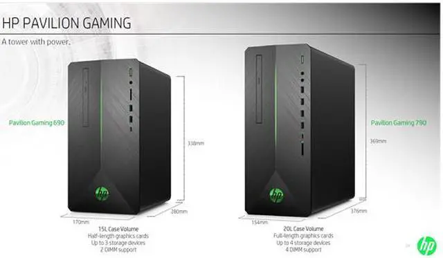 Alt view image 6 of 8 - HP Gaming Desktop Pavilion 790-0009 Intel Core i3 8th Gen 8100 (3.60 GHz) 8 GB DDR4 1 TB HDD 128 GB PCIe NVMe SSD NVIDIA GeForce GTX 1050 Ti Windows 10 Home 64-Bit