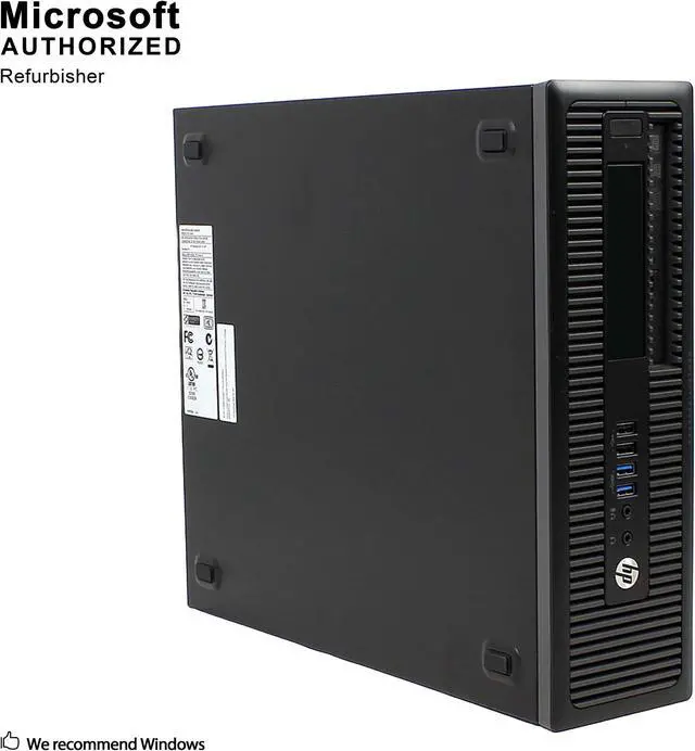 Main image of Certified Refurbished HP EliteDesk 800 G1 SFF Intel Core i5 4590 3.30 GHz / 8 GB DDR3 / 120 GB SSD / DVD / USB WIFI Adapter / Windows 10 Pro 64-bit