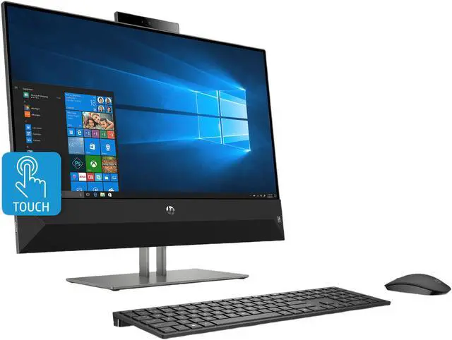 Alt view image 3 of 4 - HP All-in-One Computer Pavilion 24-xa0020 AMD Ryzen 5 2600H 8GB DDR4 2TB HDD 23.8" Touchscreen Windows 10 Home 64-bit