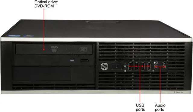 Alt view image 2 of 8 - HP Grade B Desktop Computer 6300 Intel Core i3-2120 8GB DDR3 120GB SSD Windows 10 Pro