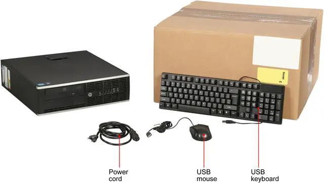 Alt view image 8 of 8 - HP Grade B Desktop Computer 6300 Intel Core i3-2120 8GB DDR3 120GB SSD Windows 10 Pro