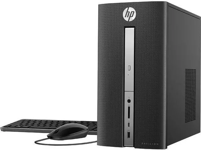Main image of HP Desktop Computer Pavilion 570-p026 Intel Core i5-7400 12GB DDR4 1TB HDD Intel HD Graphics 630 Windows 10 Home 64-Bit