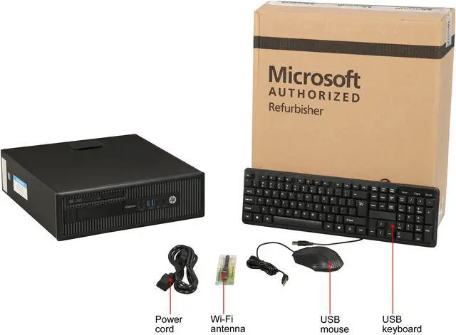 Alt view image 8 of 8 - HP Grade A Desktop Computer 800 G1-SFF Intel Core i7-4790 16GB DDR3 1TB HDD Windows 10 Pro