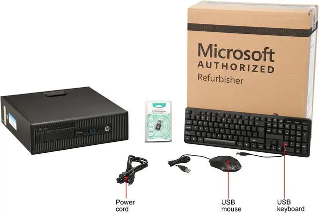 Alt view image 8 of 8 - HP Grade A Desktop Computer 600 G1 Intel Core i5-4570 16GB DDR3 320GB HDD Windows 10 Pro