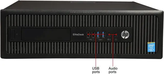 Alt view image 3 of 8 - HP Desktop Computer EliteDesk 800 G1 Intel Core i5 4th Gen 4670 (3.40 GHz) 8 GB DDR3 500 GB HDD Windows 10 Pro 64-bit 1 Year Warranty