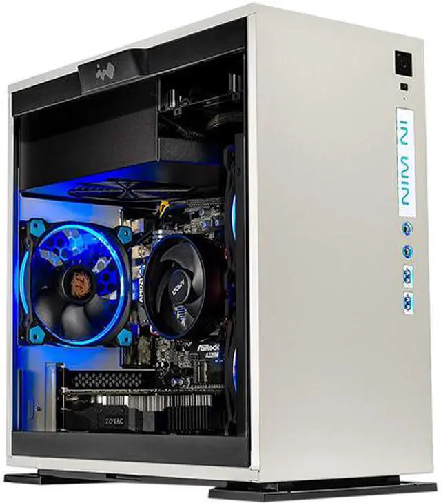Main image of Skytech Gaming Desktop Omega Mini ST-OMEGA-RYZ1400-1050TI-4G AMD Ryzen 5 1400 16GB DDR4 500GB SSD GeForce GTX 1050 Ti Windows 10 Home 64-Bit