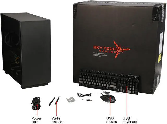 Alt view image 20 of 20 - Skytech Gaming Desktop ST-ORACLEX-2700X-2070 AMD Ryzen 7 2700X 16GB DDR4 1TB HDD 240GB SSD GeForce RTX 2070 Windows 10 Home 64-bit