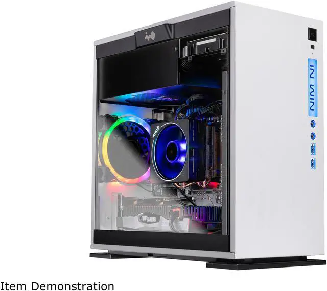 Main image of SkyTech Omega Mini - Gaming Computer PC Desktop - Ryzen 7 2700X 8-Core 3.70 GHz, NVIDIA GeForce RTX 2060 6 GB, 250 GB SSD, 1 TB HDD, 16 GB DDR4, RGB, AC WiFi, Windows 10 Home 64-bit