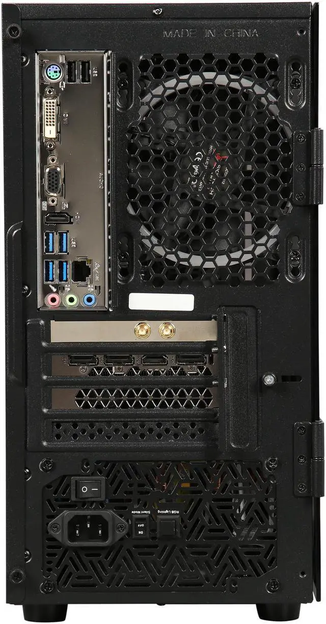 Alt view image 18 of 19 - SkyTech - Gaming Desktop PC - Ryzen 5 2600 (3.40 GHz), NVIDIA GeForce GTX 1660 6 GB, 500 GB SSD, 8 GB DDR4, RGB, AC WiFi, Windows 10 Home 64-bit, Blaze II