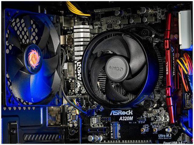 Alt view image 5 of 6 - SkyTech - Gaming Desktop PC - Ryzen 5 2600 (3.40 GHz) AMD Radeon RX 580 8 GB DDR4 500 GB SSD Windows 10 Home 64-bit ST-SHADOW-2600-500GS