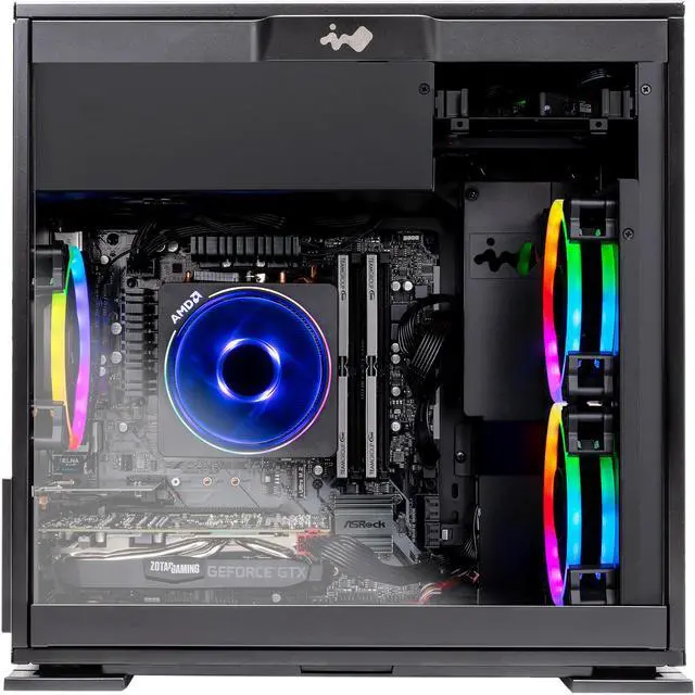 Alt view image 4 of 9 - SkyTech - Gaming Desktop PC - AMD Ryzen 7 2700 (8-Core 3.2 GHz) NVIDIA GeForce RTX 2070 (8 GB) 8 GB DDR4 500 GB SSD AC WiFi Windows 10 Home 64-bit Legacy Mini