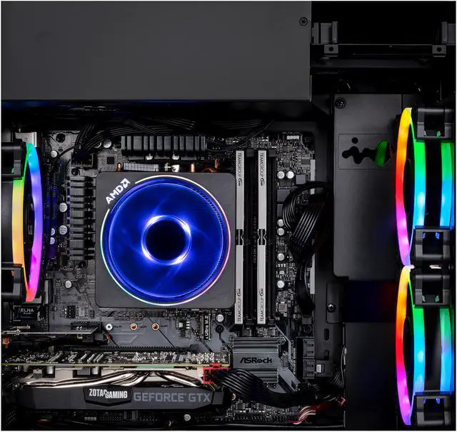 Alt view image 6 of 9 - SkyTech - Gaming Desktop PC - AMD Ryzen 7 2700 (8-Core 3.2 GHz) NVIDIA GeForce RTX 2070 (8 GB) 8 GB DDR4 500 GB SSD AC WiFi Windows 10 Home 64-bit Legacy Mini