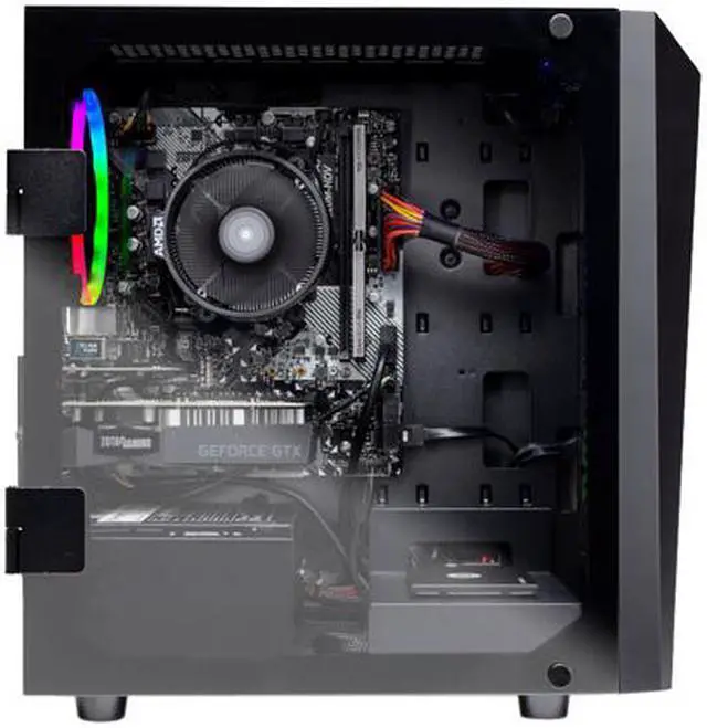 Alt view image 5 of 9 - SkyTech - Gaming Desktop PC - AMD Ryzen 5 1600 (6-Core 3.2 GHz), NVIDIA GeForce GTX 1060 (3 GB), 8 GB DDR4, 500 GB SSD, AMD A320M, Windows 10 Home 64-bit, Blaze II
