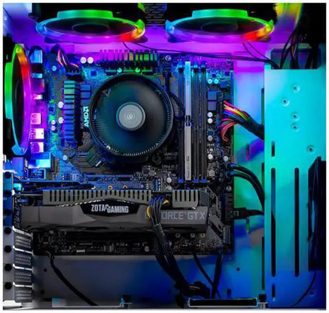 Alt view image 5 of 8 - SkyTech - Gaming Desktop PC - AMD Ryzen 5 2600X (6-Core 3.6 GHz), NVIDIA GeForce RTX 2060 (6 GB), 8 GB DDR4, 500 GB SSD, AMD B450, Windows 10 Home 64-bit, Archangel