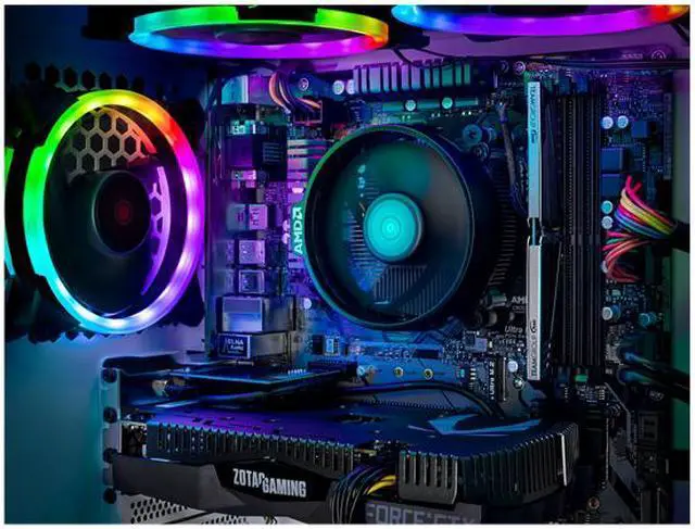 Alt view image 6 of 8 - SkyTech - Gaming Desktop PC - AMD Ryzen 5 2600X (6-Core 3.6 GHz), NVIDIA GeForce RTX 2060 (6 GB), 8 GB DDR4, 500 GB SSD, AMD B450, Windows 10 Home 64-bit, Archangel