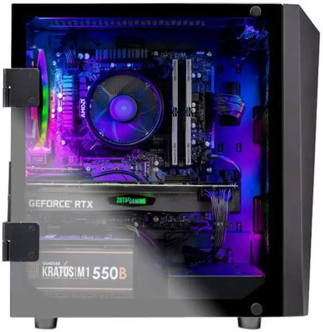 Alt view image 2 of 6 - SkyTech - Gaming Desktop PC - AMD Ryzen 5 3600 (6-Core 3.6 GHz), NVIDIA GeForce RTX 2070 SUPER (8 GB), 16 GB DDR4, 500 GB SSD, AMD B450, Windows 10 Home 64-bit, Blaze II