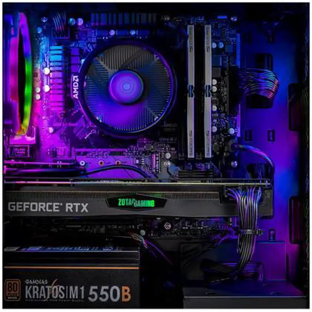 Alt view image 3 of 6 - SkyTech - Gaming Desktop PC - AMD Ryzen 5 3600 (6-Core 3.6 GHz), NVIDIA GeForce RTX 2070 SUPER (8 GB), 16 GB DDR4, 500 GB SSD, AMD B450, Windows 10 Home 64-bit, Blaze II