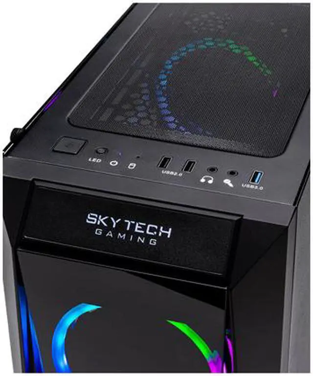 Alt view image 5 of 6 - SkyTech - Gaming Desktop PC - AMD Ryzen 5 3600 (6-Core 3.6 GHz), NVIDIA GeForce RTX 2070 SUPER (8 GB), 16 GB DDR4, 500 GB SSD, AMD B450, Windows 10 Home 64-bit, Blaze II