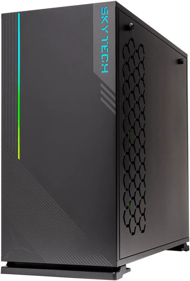 Alt view image 2 of 7 - SkyTech - Gaming Desktop PC - AMD Ryzen 7 3700X (8-Core 3.6 GHz), NVIDIA GeForce RTX 2080 SUPER (8 GB), 16 GB DDR4, 1 TB SSD, AMD B450, Windows 10 Home 64-bit, Azure