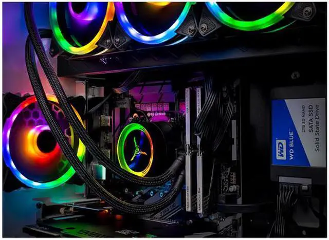 Alt view image 6 of 8 - SkyTech - Gaming Desktop PC - Intel Core i9-9900K (8-Core 3.6 GHz), NVIDIA GeForce RTX 2080 SUPER (8 GB), 16 GB DDR4, 1 TB SSD, Intel Z390, Liquid Cooler, Windows 10 Home 64-bit, Omega