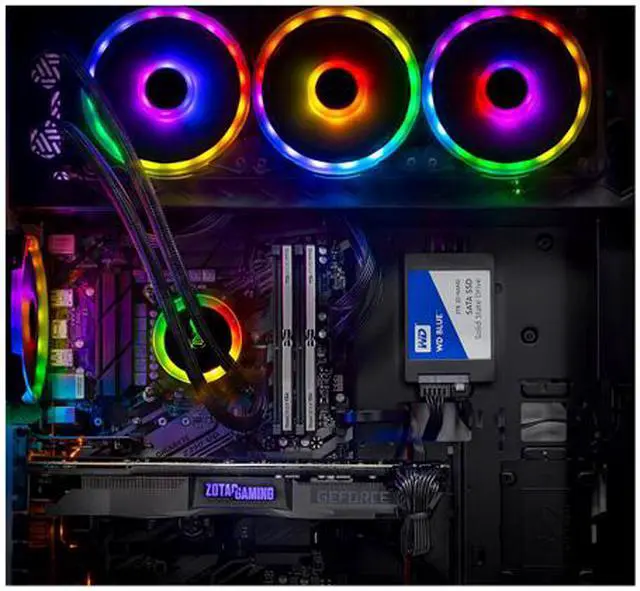 Alt view image 5 of 8 - SkyTech - Gaming Desktop PC - Intel Core i9-9900K (8-Core 3.6 GHz), NVIDIA GeForce RTX 2080 SUPER (8 GB), 16 GB DDR4, 1 TB SSD, Intel Z390, Liquid Cooler, Windows 10 Home 64-bit, Omega