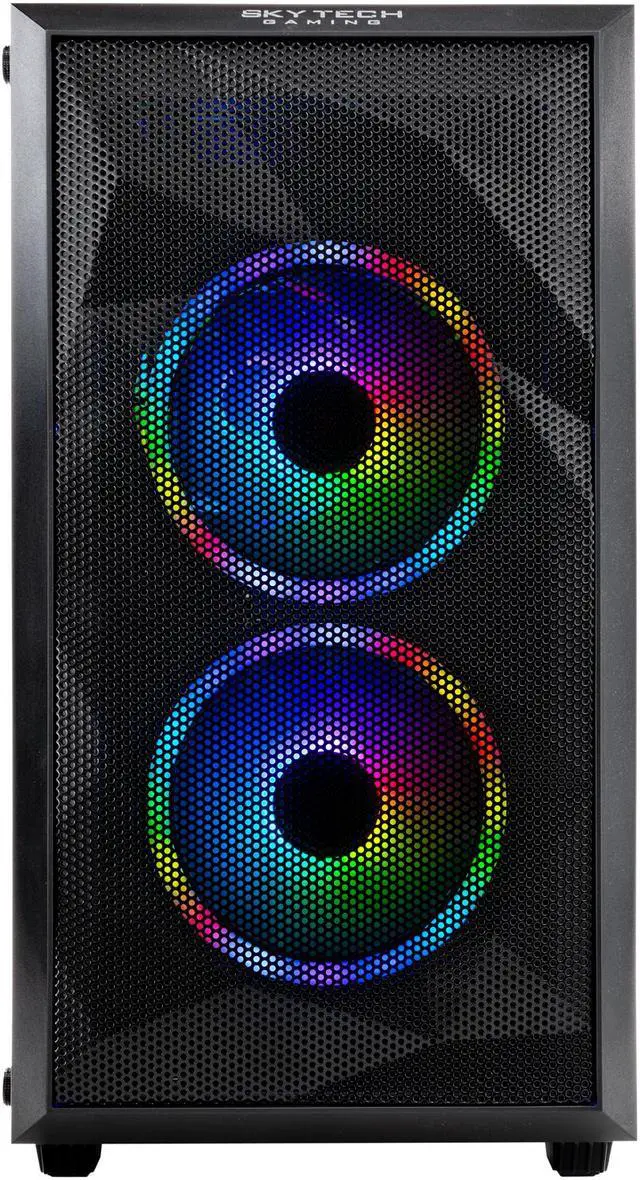Alt view image 4 of 12 - Skytech Chronos Mini - Ryzen 7 3700X, RTX 2070 SUPER, 1 TB SSD, 16 GB DDR4, Stock RGB Heatsink, Windows 10 Home, 802.11ac Wi-Fi - Gaming Desktop (ST-Chronosmini-0072)