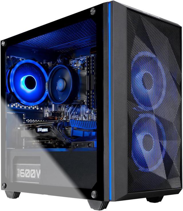 Alt view image 2 of 11 - Skytech Chronos Mini Gaming Computer PC Desktop - Ryzen 7 3700X 3.6 GHz, RTX 2080 Super 8 GB, 1 TB SSD, 16 GB DDR4 3000 MHz, Stock RGB Heatsink, Windows 10 Home 64-bit, 802.11ac Wi-Fi, 600W White PSU, Front Mesh