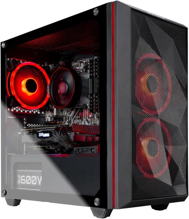 Alt view image 3 of 11 - Skytech Chronos Mini Gaming Computer PC Desktop - Ryzen 7 3700X 3.6 GHz, RTX 2080 Super 8 GB, 1 TB SSD, 16 GB DDR4 3000 MHz, Stock RGB Heatsink, Windows 10 Home 64-bit, 802.11ac Wi-Fi, 600W White PSU, Front Mesh