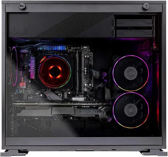 Alt view image 3 of 7 - Skytech AZURE Gaming Computer PC Desktop - AMD Ryzen 7 3700X 3.6 GHz, RTX 2080 Ti 11 GB, 1 TB NVMe SSD, 16 GB DDR4 3000 MHz, Windows 10 Home 64-bit, 802.11ac Wi-Fi, 650W Gold