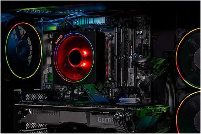 Alt view image 5 of 7 - Skytech AZURE Gaming Computer PC Desktop - AMD Ryzen 7 3700X 3.6 GHz, RTX 2080 Ti 11 GB, 1 TB NVMe SSD, 16 GB DDR4 3000 MHz, Windows 10 Home 64-bit, 802.11ac Wi-Fi, 650W Gold