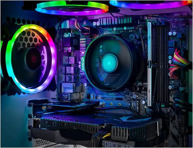 Alt view image 7 of 7 - Skytech Archangel 3.0 - Ryzen 5 2600X - RTX 2060 - 16 GB DDR4 - 500 GB SSD - RGB Fans - 802.11ac Wi-Fi - Windows 10 Home - Gaming Desktop